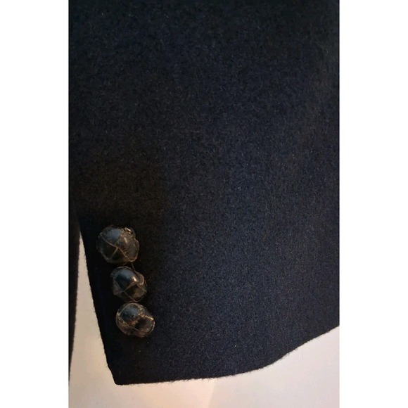 Vtg 100% Camel Hair Black Blazer 42R Sport Coat Made In USA - Picture 3 of 8